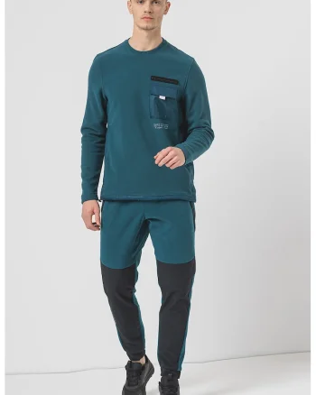 Bluza pentru antrenament ColdGear Infrared Utility, Albastru petrol