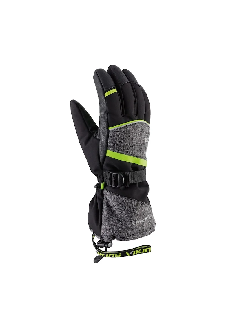 Manusi  Soren Freeride, Negru-Verde Lime - Marime: 10