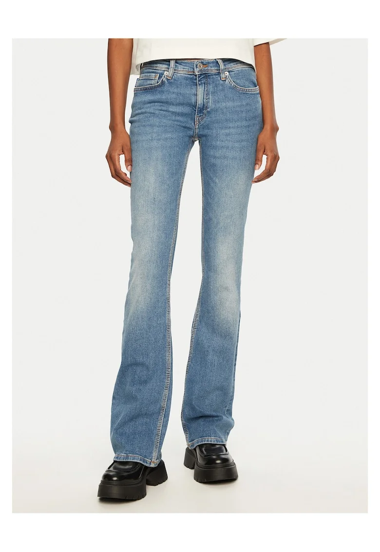 Blugi dama  model bootcut, albastru,