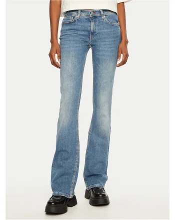 Blugi dama  model bootcut, albastru,