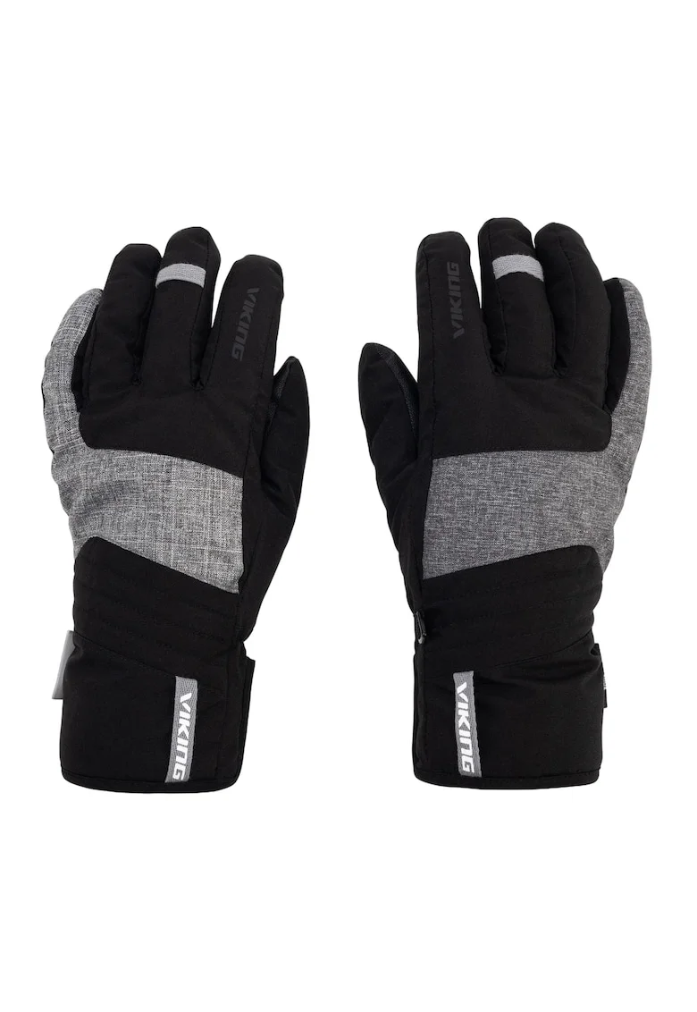 Manusi de ski pentru barbati,  Espada, Poliester, Negru/Gri,