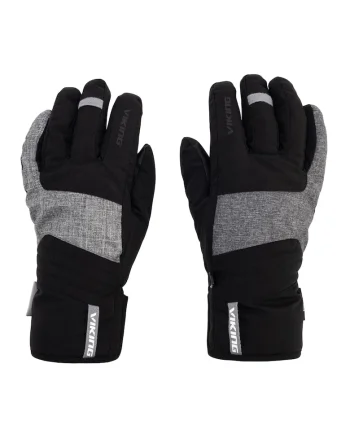 Manusi de ski pentru barbati,  Espada, Poliester, Negru/Gri,