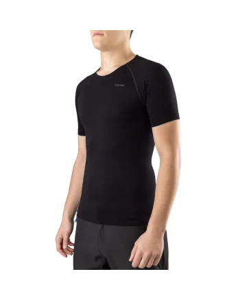Tricou sport barbati,  Lockness, Fibre bambus/Poliamida, Negru, Negru