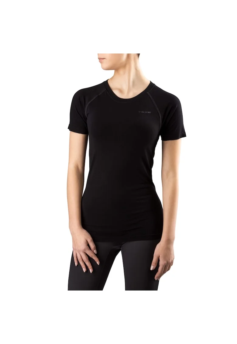 Tricou sport unisex,  Poliester/Elastan, Negru, Negru