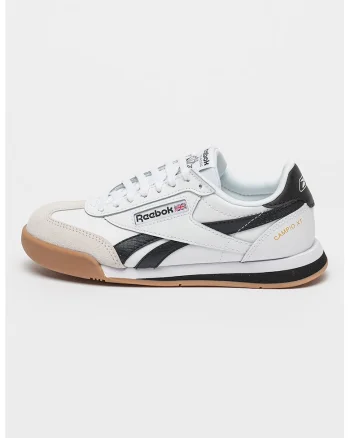 Pantofi cu piele intoarsa, pentru tenis Campio, Alb/Negru