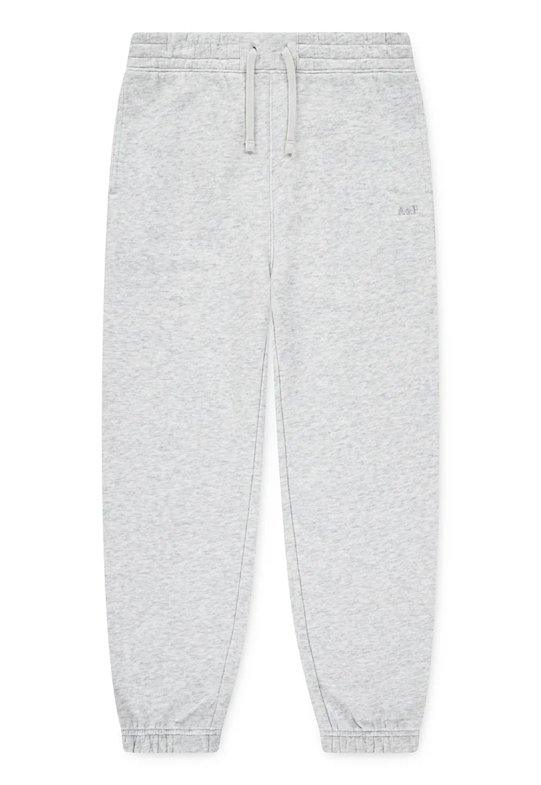 Pantaloni de trening cu logo brodat Essential, Gri deschis melange