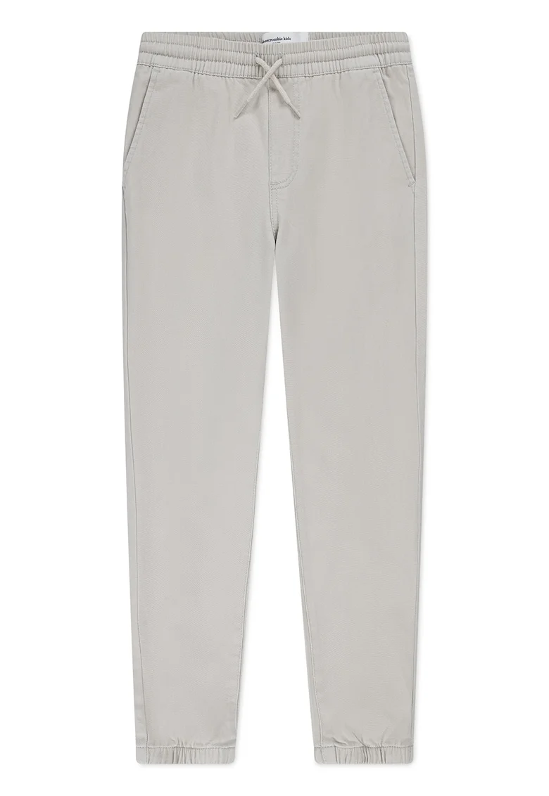 Pantaloni de trening uni cu snur, Bej