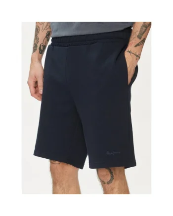 Pantaloni scurti din bumbac cu logo mic