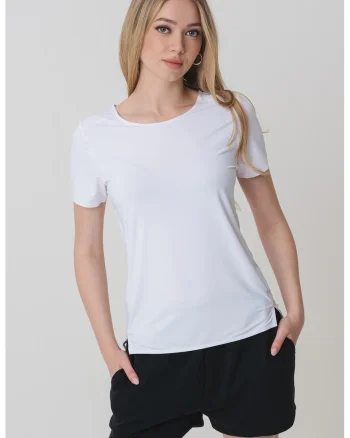 Tricou pentru trekking si drumetie Hanabi, Gri deschis