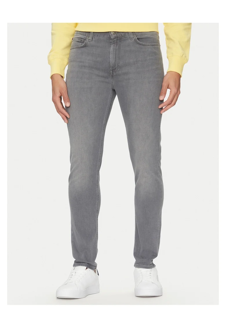 Blugi barbati  gri deschis, denim,