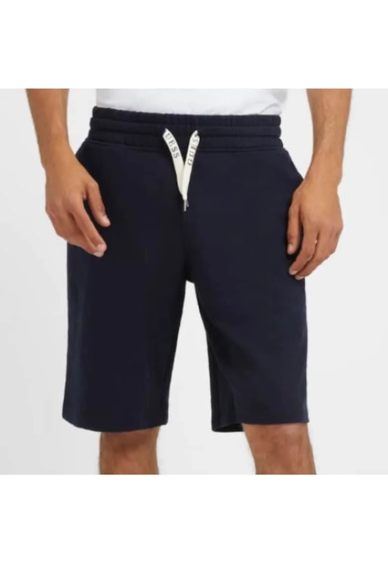 Pantaloni scurti din amestec de bumbac cu talie medie