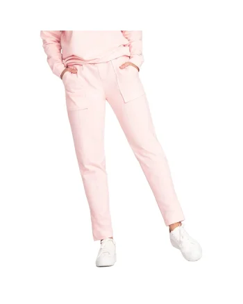 Pantaloni sport dama M1035,  Bumbac, Roz