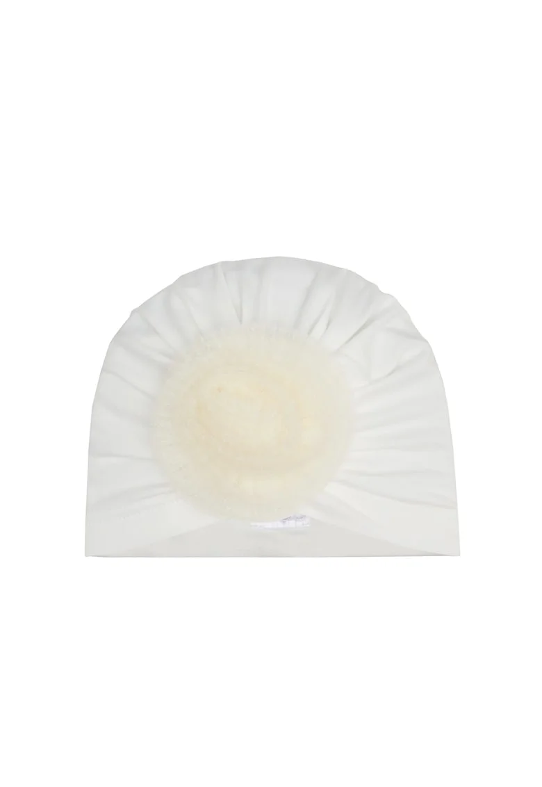 Caciula baieti,  303752439, Ecru, Bumbac, Ecru