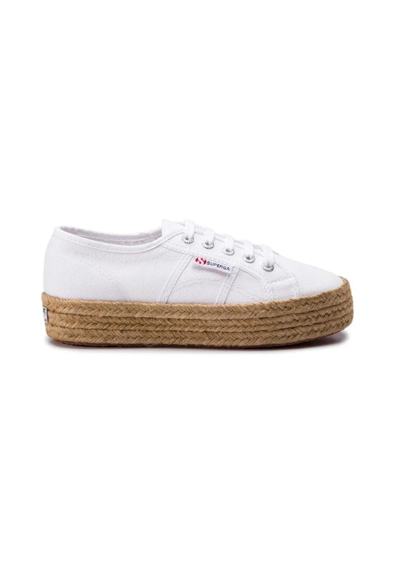 Espadrile dama,  201085, Textil, Alb
