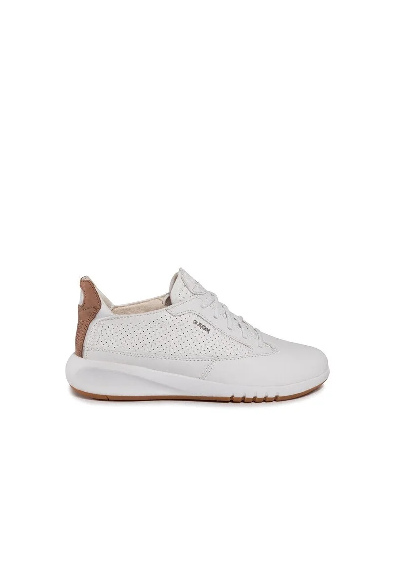 Pantofi sport dama,  206748, Piele naturala, Alb