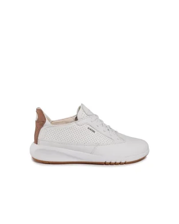 Pantofi sport dama,  206748, Piele naturala, Alb