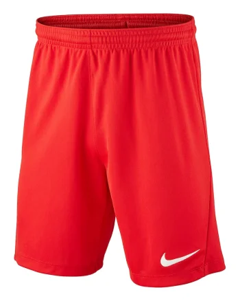 Pantaloni scurti cu tehnologie Dri-FIT pentru fotbal Park III, Alb/Rosu vermillion