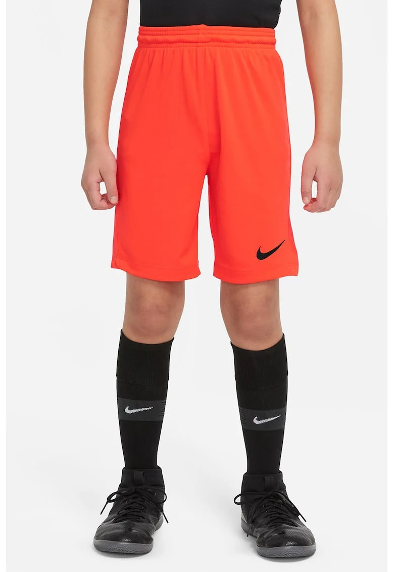 Pantaloni scurti cu tehnologie Dri-FIT pentru fotbal Park III, Negru/Portocaliu