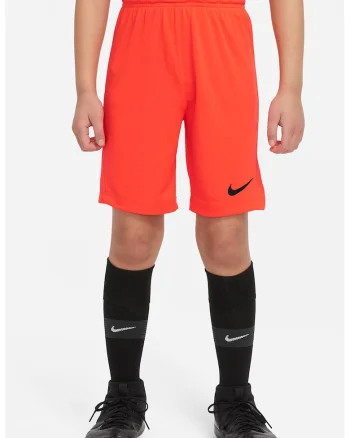 Pantaloni scurti cu tehnologie Dri-FIT pentru fotbal Park III, Negru/Portocaliu