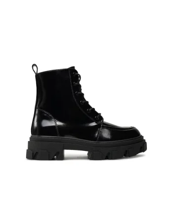 Pantofi sport dama,  84674, Piele ecologica, Negru