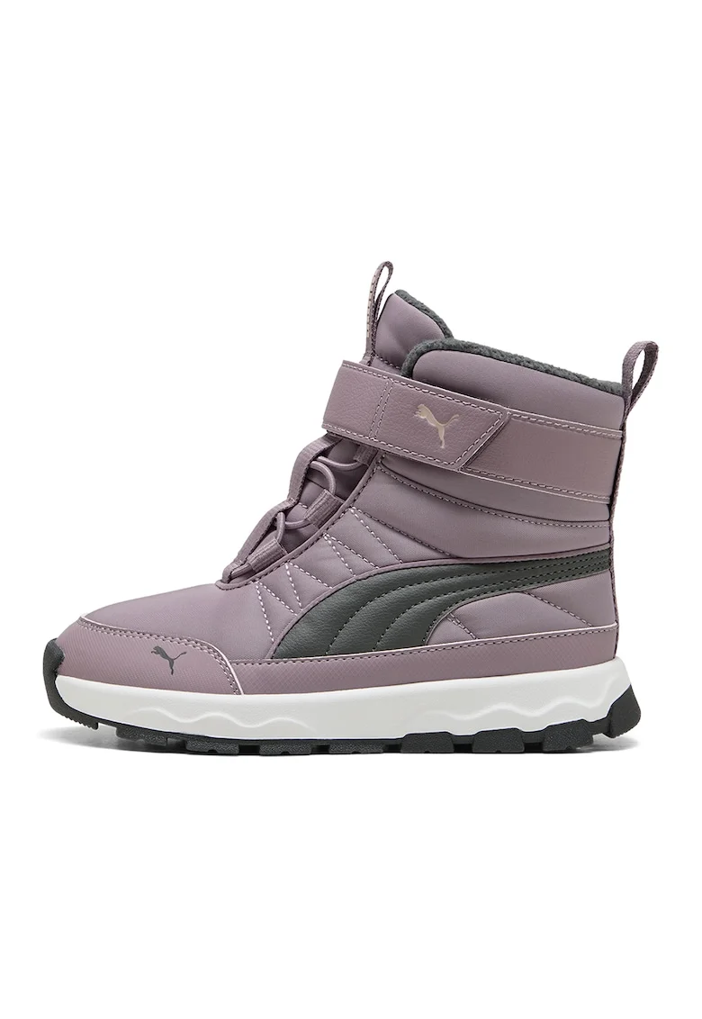 Ghete de iarna cu velcro Evolve AC+, Lila pal/Gri inchis