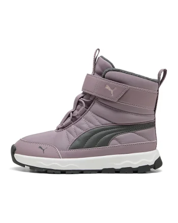 Ghete de iarna cu velcro Evolve AC+, Lila pal/Gri inchis