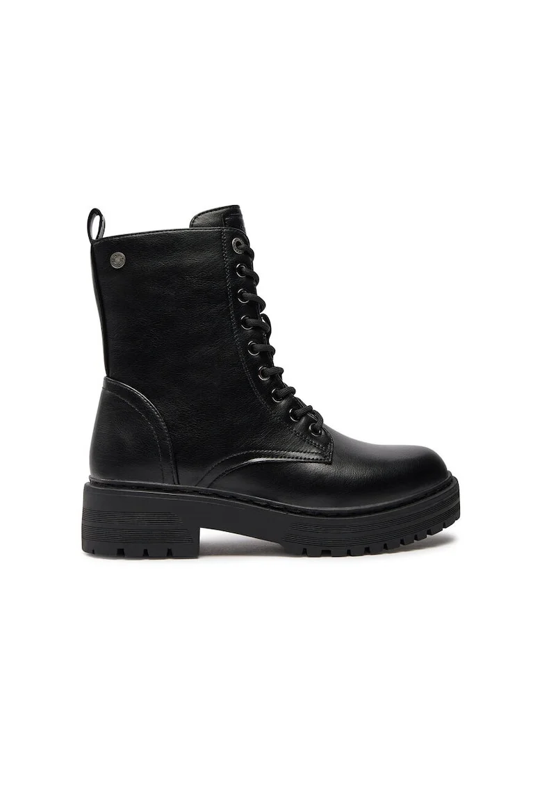 Pantofi sport dama,  51389, Piele ecologica, Negru
