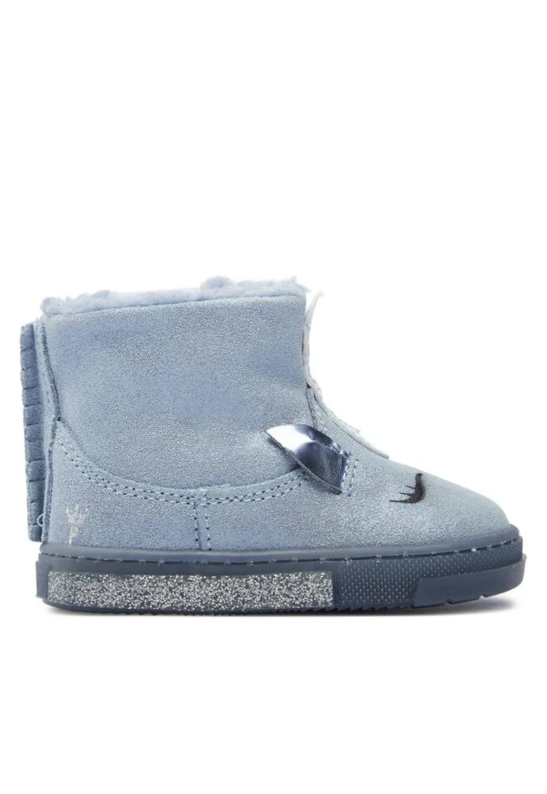 Botosei  303239060, Piele intoarsa, Albastru celest