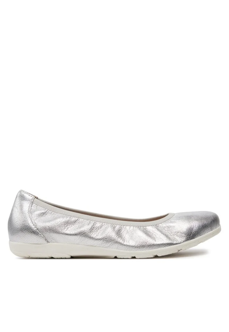 Pantofi sport dama  303660703, Piele naturala, Argintiu, Argintiu