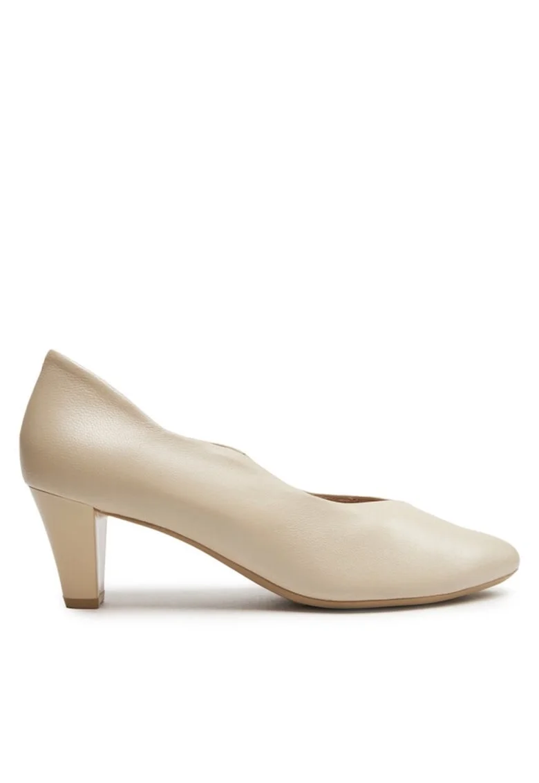 Pantofi sport dama  303662356, Piele naturala, Bej, Bej