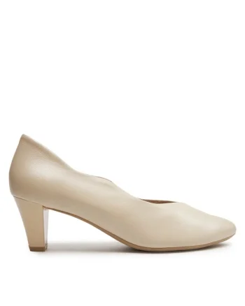 Pantofi sport dama  303662356, Piele naturala, Bej, Bej