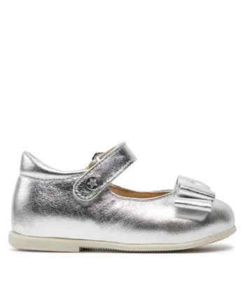 Pantofi sport copii  303874957, Piele naturala, Argintiu