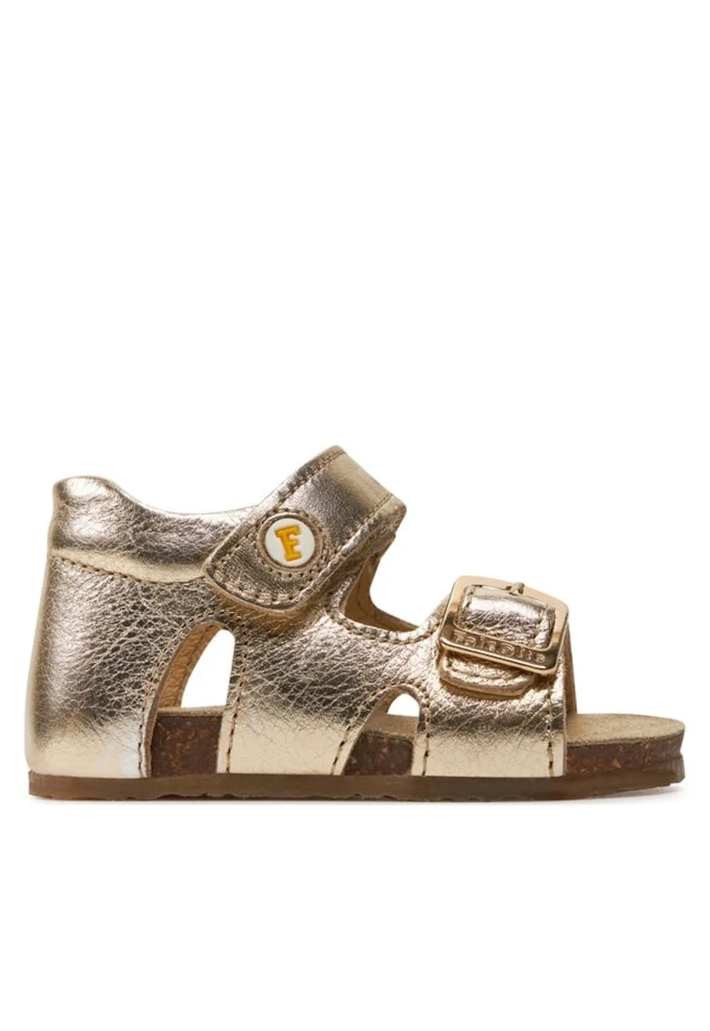 Pantofi sport copii  303875398, Piele naturala, Auriu