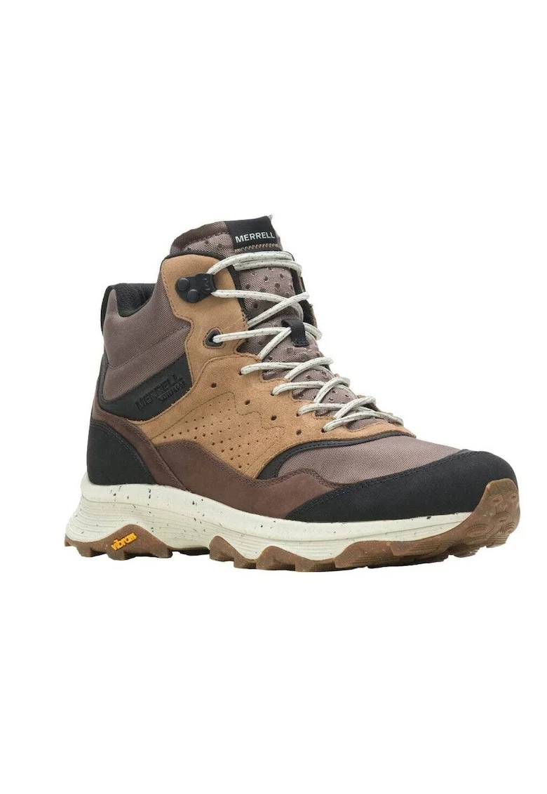 Ghete  Speed Solo Mid Wp, maro, piele naturala, pentru barbati
