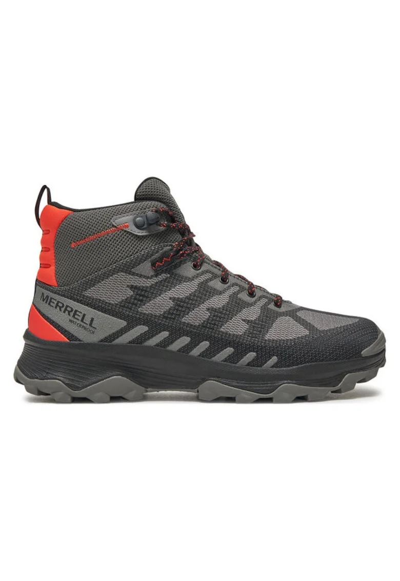 Bocanci trekking barbati  304345555, Piele naturala, Gri, Gri