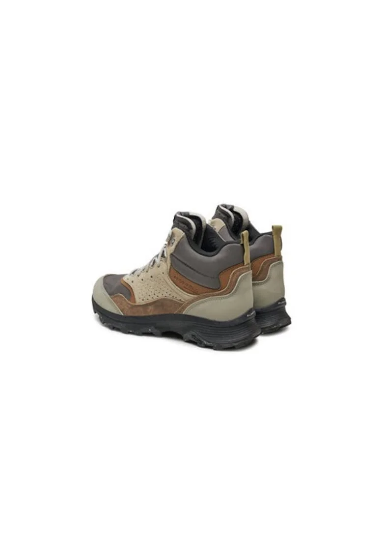 Bocanci trekking barbati  304347719, Piele naturala, Gri, Gri