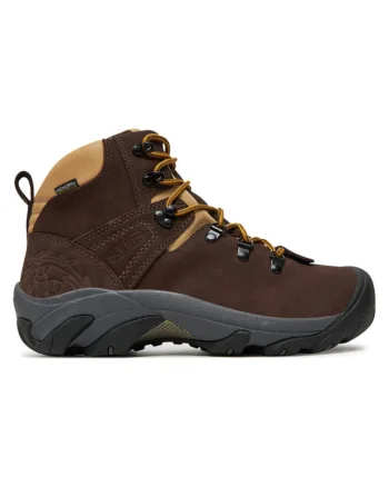 Bocanci trekking barbati  304757518, Piele naturala, Maro, Maro