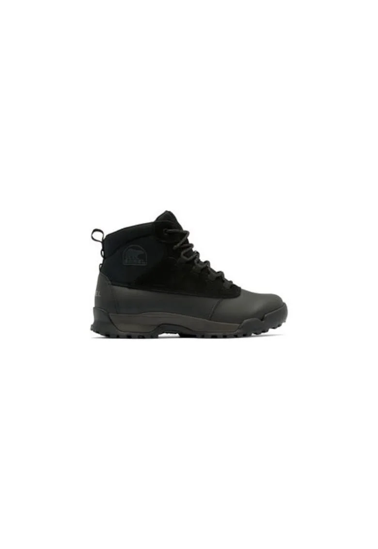 Bocanci trekking barbati  304096150, Piele naturala, Negru, Negru