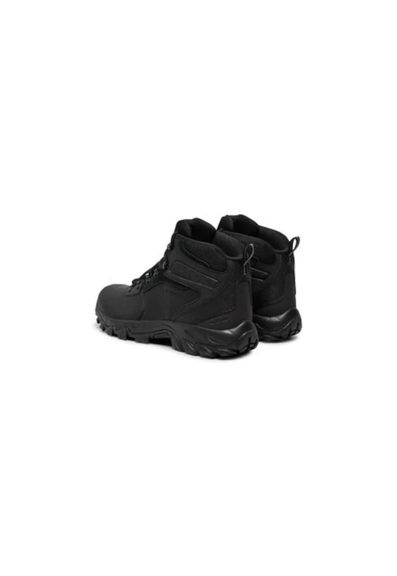 Bocanci trekking barbati  303978198, Piele naturala, Negru, Negru