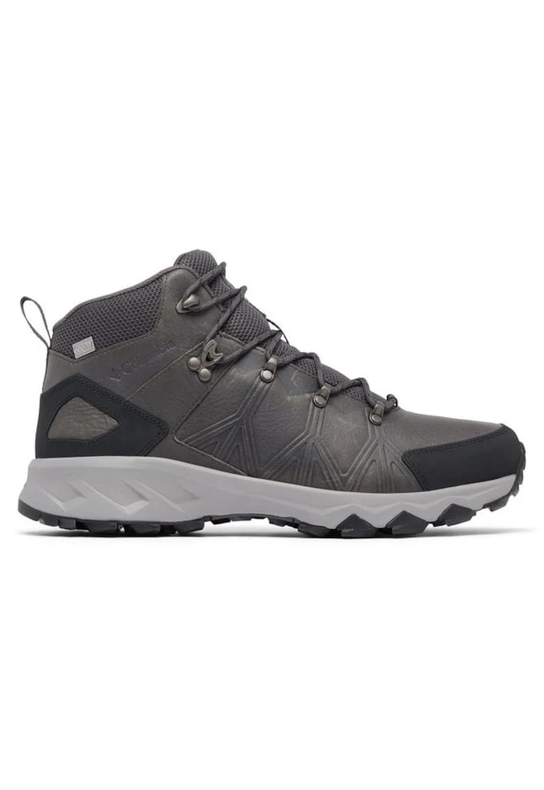 Bocanci trekking barbati  303982003, Piele naturala, Gri, Gri