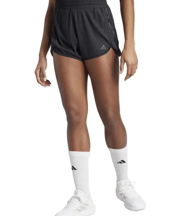 Pantaloni scurti striati pentru fitness Pacer, Negru