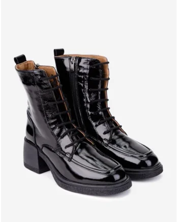 Botine dama din piele negre, Negru