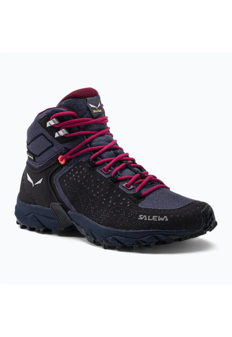 Ghete de trekking pentru femei,  Textil, Gri/Negruqqq, Negru/Gri