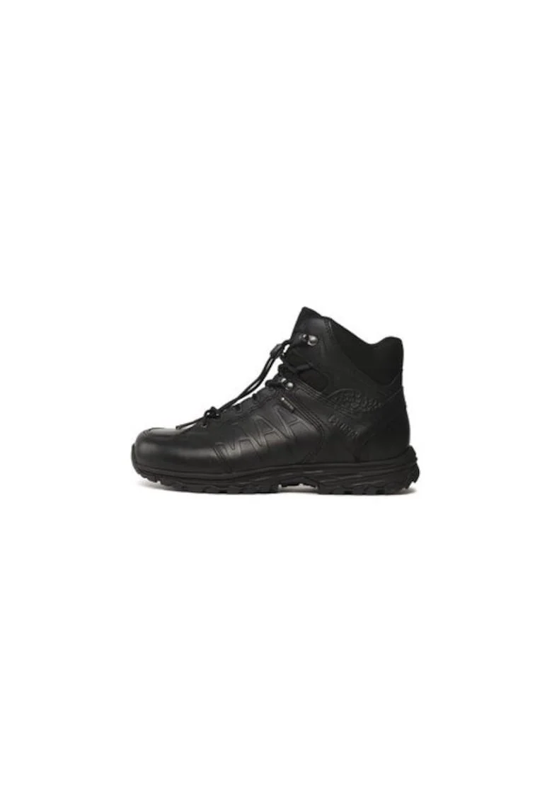 Bocanci trekking barbati  302756551, Piele naturala, Negru, Negru