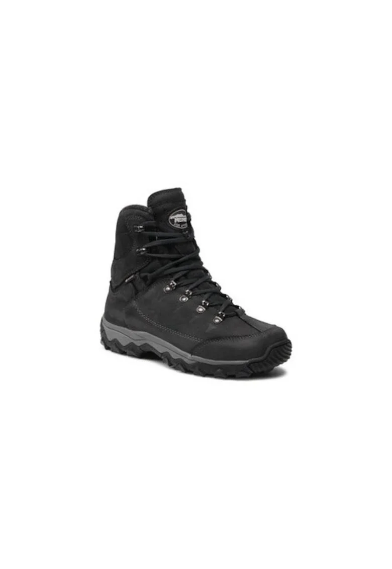 Bocanci trekking barbati  209304879, Piele naturala, Negru, Negru