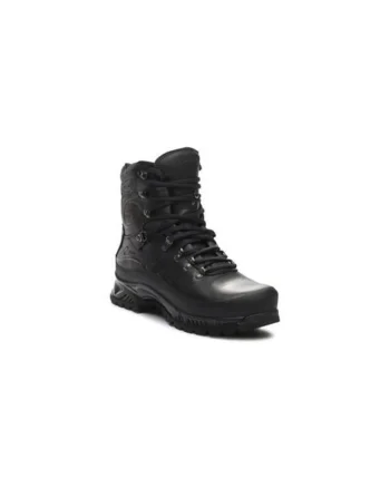 Bocanci trekking barbati  303501136, Piele naturala, Negru, Negru