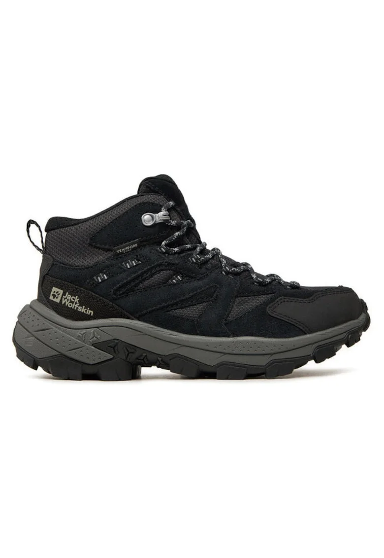 Bocanci trekking dama  304103575, Piele ecologica, Gri, Gri