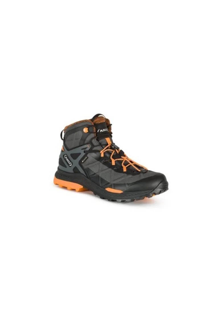 Bocanci trekking barbati  302964598, Piele ecologica, Negru, Negru