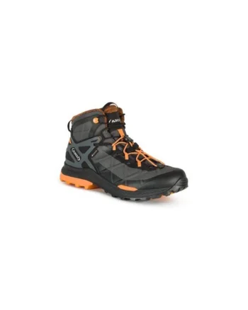 Bocanci trekking barbati  302964598, Piele ecologica, Negru, Negru