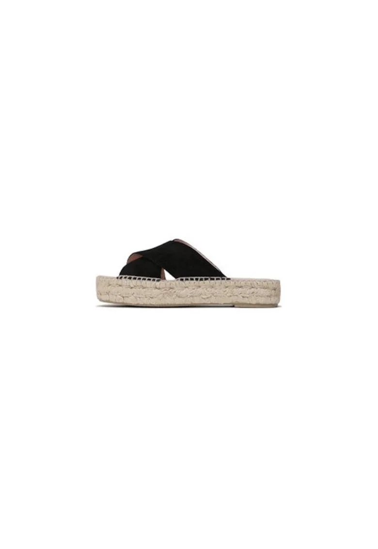 Espadrile dama  302778249, Piele naturala, Negru, Negru